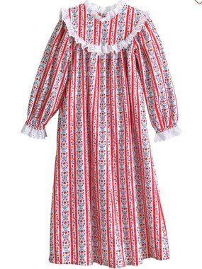 Lanz of Salzburg Lanz Tyrolean Nightgown for Girls in Red Sz S 6/6x